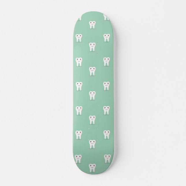 Kawaii lycklig mini skateboard bräda 18,5 cm (Framsida)
