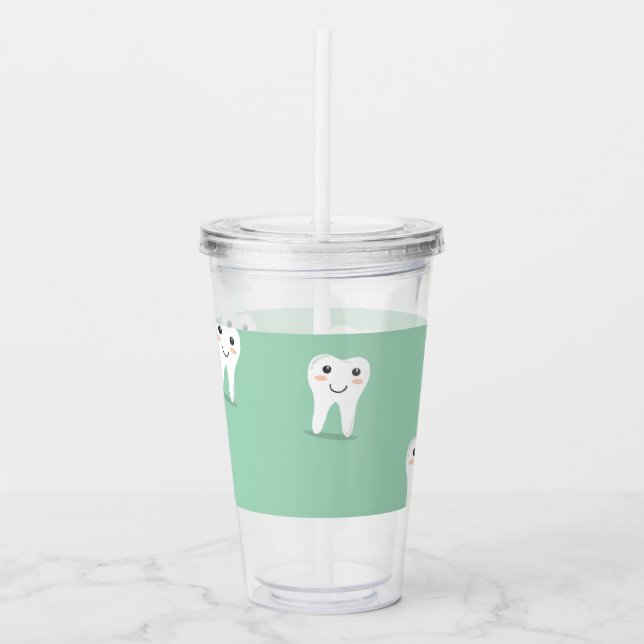 Kawaii lycklig take away mugg (Framsida)