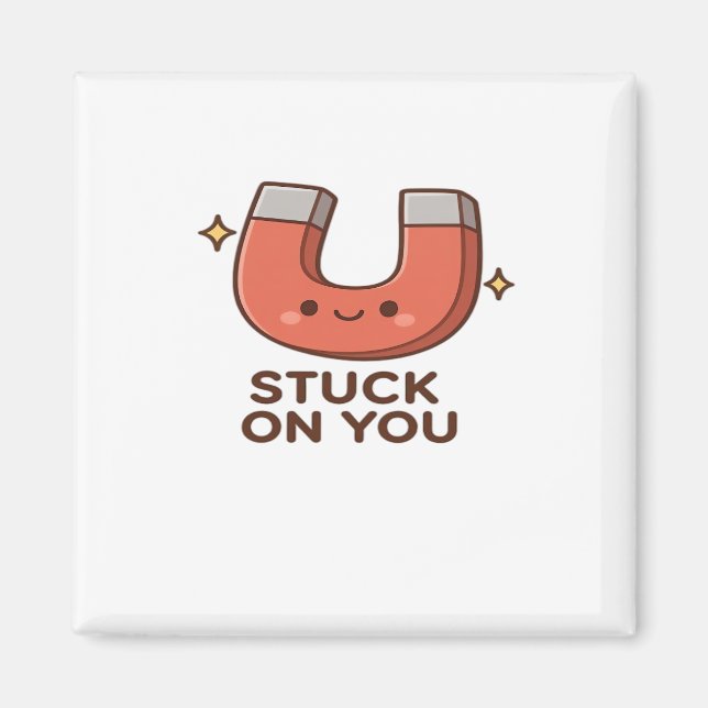 Kawaii Magnet Stuck On You Cute Playful Style  (Framsidan)