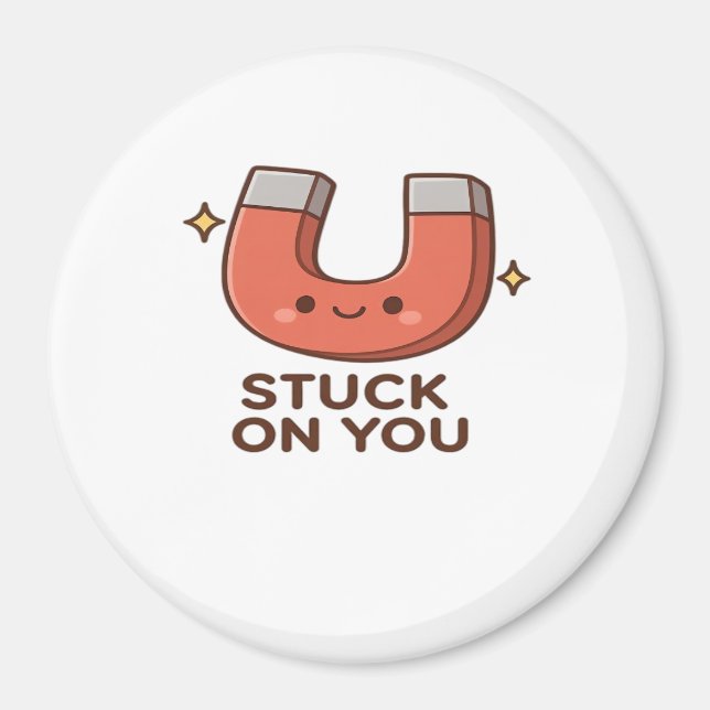 Kawaii Magnet Stuck On You Cute Playful Style  (Framsidan)