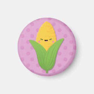 Kawaii Maj om Cob på Lila Polka dots Magnet