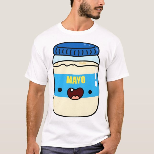 Kawaii majonnäsburk t shirt (Framsida)