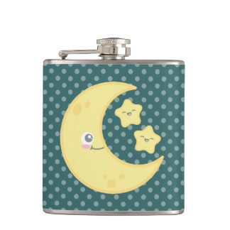 Kawaii Måne och Stars Flask Fickplunta