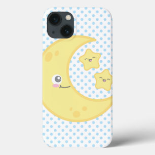 Kawaii Måne och Stars iPad Case