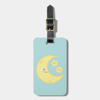 Kawaii Måne och Stars Travel Luggage Tags Bagagebricka