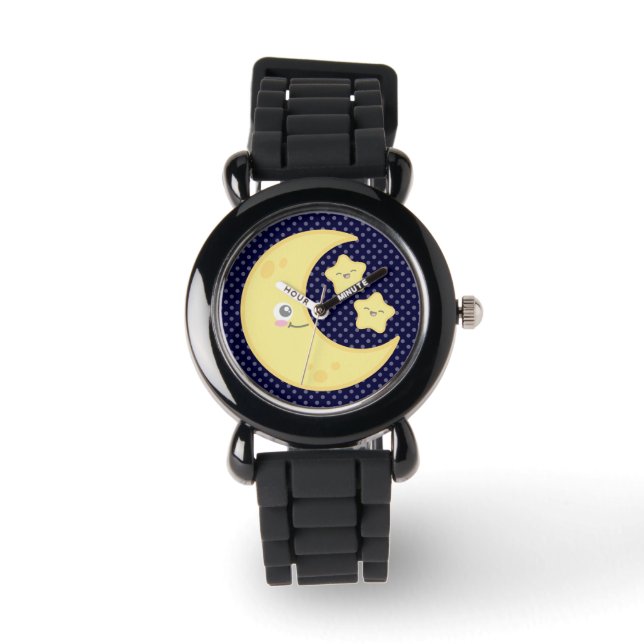 Kawaii Måne och Stars Watch Armbandsur (Framsida)