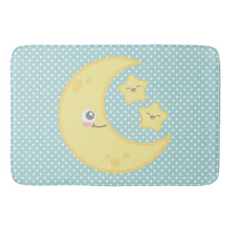 Kawaii Måne & Stars Bath Mat Badrumsmatta
