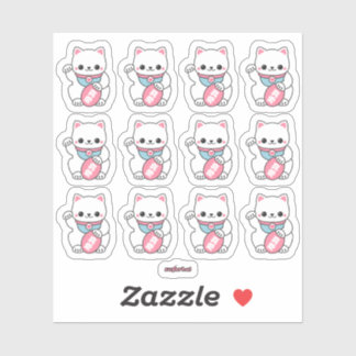 Kawaii Maneki Neko Klistermärken