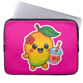 Kawaii Mango - Sötnos Fruit with Heart Smoothi Laptop Fodral