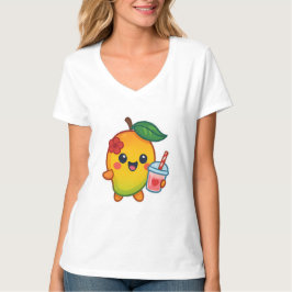 Kawaii Mango - Sötnos Fruit with Heart Smoothi T Shirt