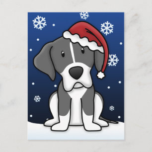 Kawaii Mantle Great dane julkort Helg Vykort