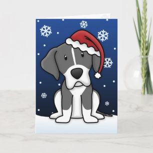 Kawaii Mantle Great dane julkort Helgkort