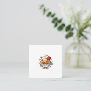 Kawaii Marockansk Couscous - Söt Traditionell Mat Fyrkantigt Visitkort