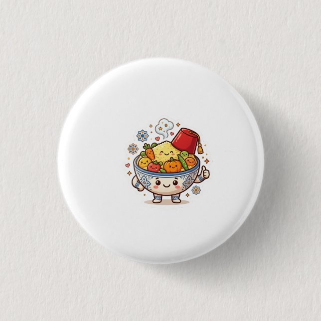 Kawaii Marockansk Couscous - Söt Traditionell Mat  Knapp (Framsida)