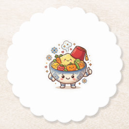 Kawaii Marockansk Couscous - Söt Traditionell Mat  Underlägg Papper