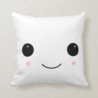 Kawaii Marshmallow Smile Pillow Kudde