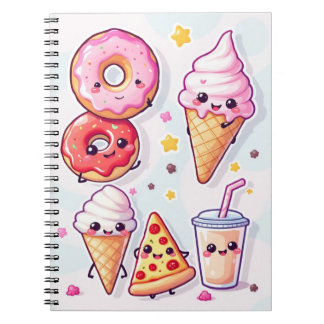 Kawaii Matpartshäfte – Bedårande & Roligt Anteckningsbok