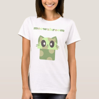 kawaii meowshroom kattunge svamp t shirt