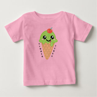 Kawaii Mint Glasskon med Körsbär på toppen T Shirt