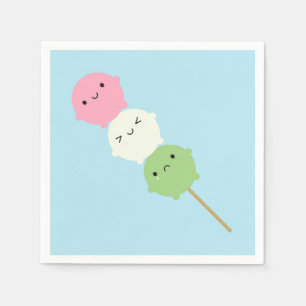 Kawaii Mochi Dango Pappersservett