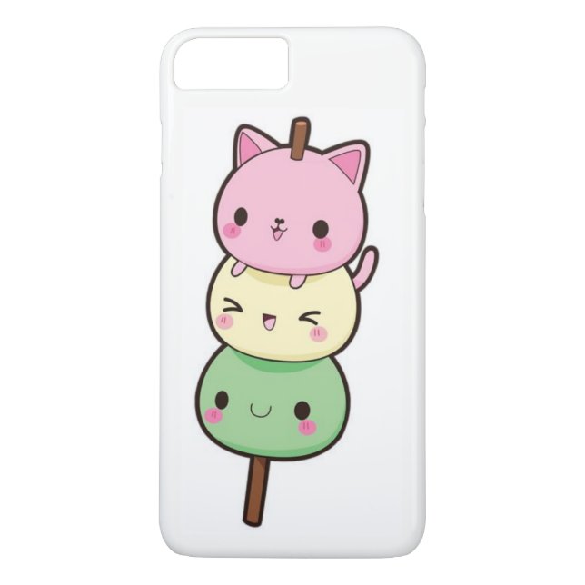 Kawaii Mochi kattungar Case-Mate iPhone Skal (Baksida)