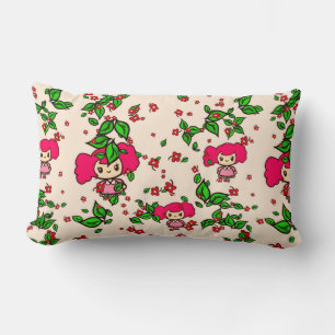 Kawaii Mönster Chibi Girl Pinky P personlig Lumbarkudde