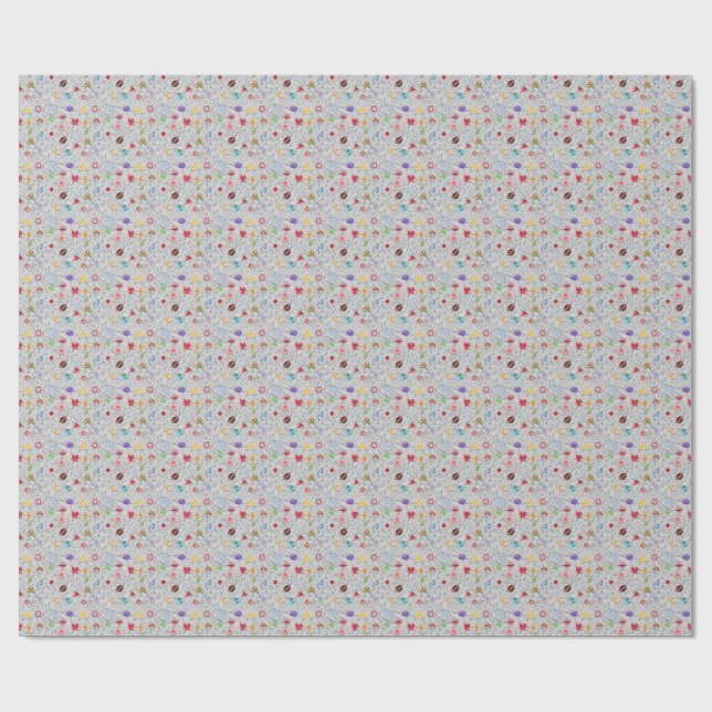  kawaii-mönster  presentpapper (Platt)