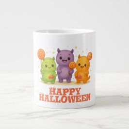 Kawaii Monsters & Lollipops Halloween Jumbo Mugg