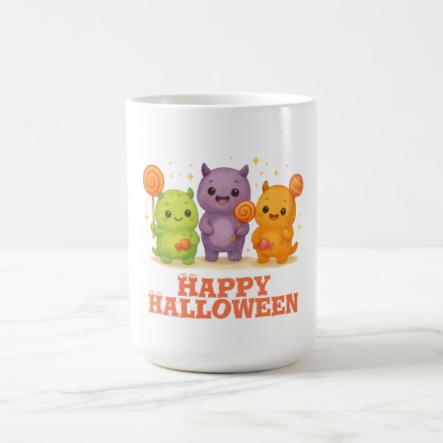 Kawaii Monsters & Lollipops Halloween Kaffemugg (Center)