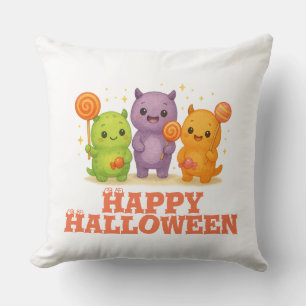 Kawaii Monsters & Lollipops Halloween Kudde