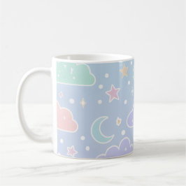 Kawaii Moon & Stars Aesthetic Cup Kaffemugg
