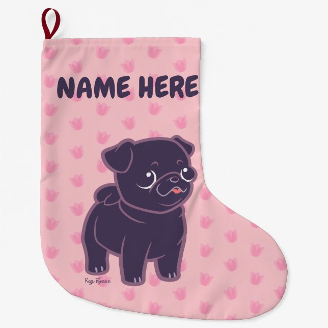 Kawaii mops stor julstrumpa (Framsidan)