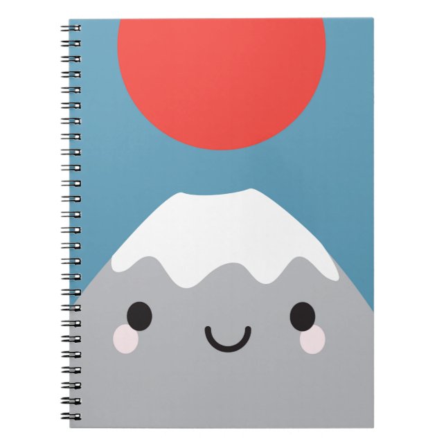 Kawaii Mt Fuji Anteckningsbok (Framsidan)