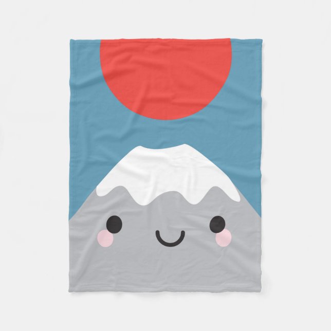 Kawaii Mt Fuji San Fleecefilt (Framsidan)