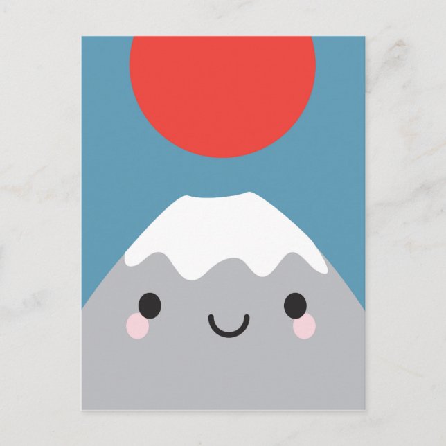 Kawaii Mt Fuji San Vykort (Framsida)