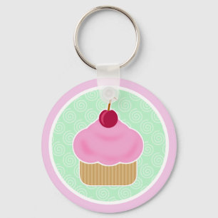 Kawaii muffinkörsbär Keychain Nyckelring