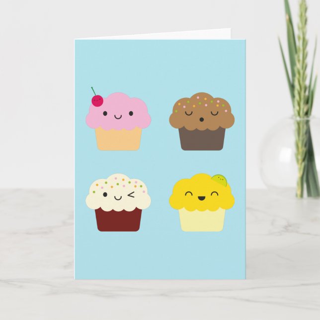 Kawaii Muffinss Kort (Framsida)