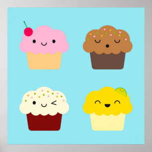 Kawaii Muffinss Poster