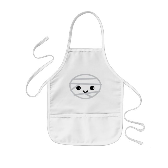Kawaii Mummy Apron Barnförkläde (Framsidan)