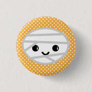 Kawaii Mummy Button Knapp
