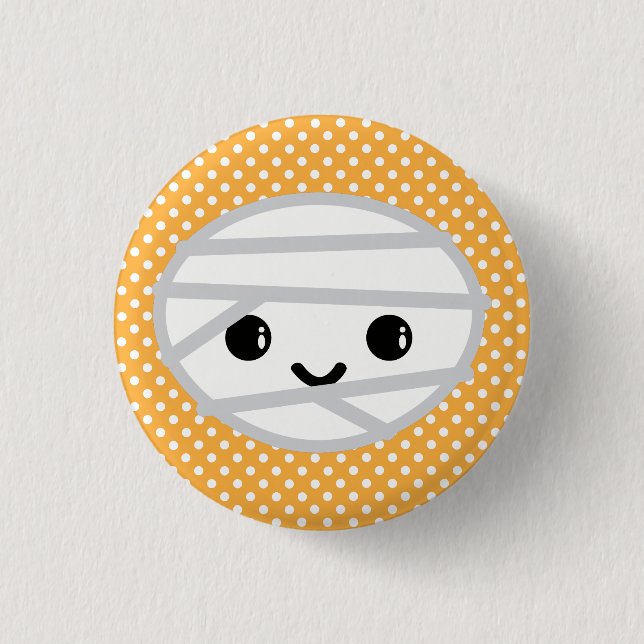 Kawaii Mummy Button Knapp (Framsida)
