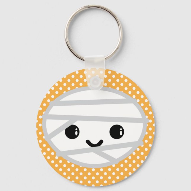 Kawaii Mummy Keychain Nyckelring (Framsida)