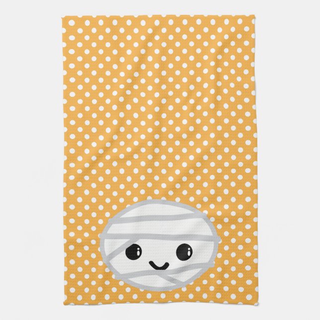 Kawaii Mummy Kitchen Towel Kökshandduk (Vertikal)