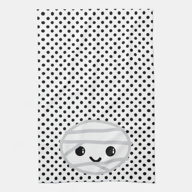 Kawaii Mummy Kitchen Towel Kökshandduk (Vertikal)