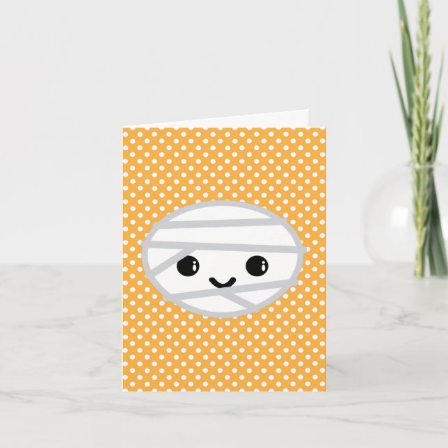 Kawaii Mummy Note Card Kort (Framsida)
