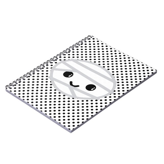 Kawaii Mummy Notebook Anteckningsbok (Vänstra Sidan)