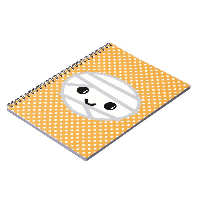 Kawaii Mummy Notebook Anteckningsbok (Vänstra Sidan)