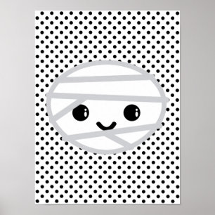 Kawaii Mummy Poster Skriv ut