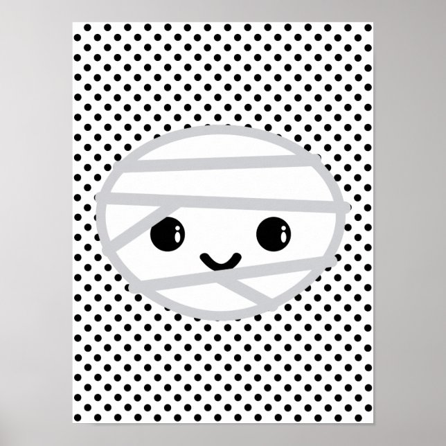 Kawaii Mummy Poster Skriv ut (Framsidan)