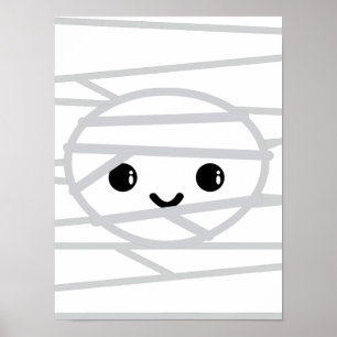 Kawaii Mummy Poster Skriv ut